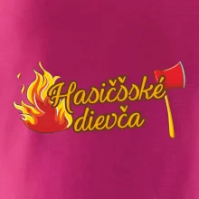 Hasičšské dievča oheň a sekera