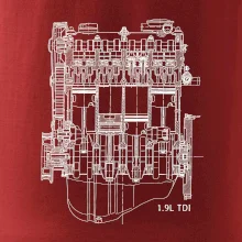 Motor Škoda/ VW 1.9L  TDI ze předu