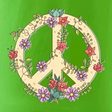 Peace symbol pieskový