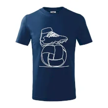 Futbalová lopta kopačka jedným ťahom Futbalová lopta kopačka jedným ťahom