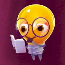 Žiarovka premýšľa nad knihou