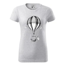 Teplovzdušný balón kreslený