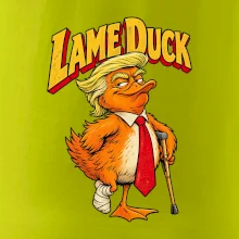 Trump jako kulhající kachna retro komiks