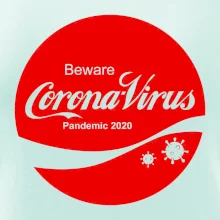 Corona virus pandemic logo