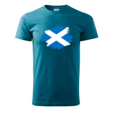 Škótska vlajka kreslená štetcom