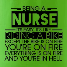 Being a nurse - bike