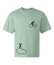 Mapa ČR + kolo na prsu