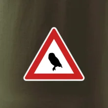 Dopravná značka - Pozor sova