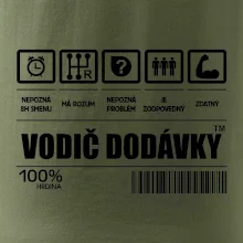 Čiarový kód - Vodič dodávky