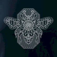 Steampunk včela čiernobiela Steampunk včela čiernobiela