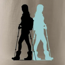 Nordic walking figúry - žena