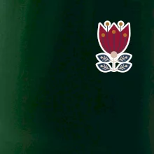 Folklór na prsníku kvetina štvorlistá