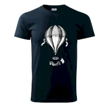 Teplovzdušný balón kreslený