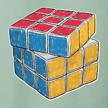 Rubikova kocka kreslená