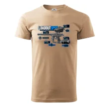 Technický výkres výstroja pre paintball