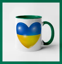 Ukrajina srdce vlajka Ukrajina srdce vlajka