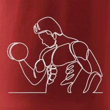 Fitness muž jedným ťahom