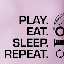 Play Eat Sleep Repeat americký fotbal