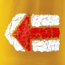 Párová turistická značka  červená Párová turistická značka  červená