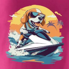 Bígel na vodnom skútri