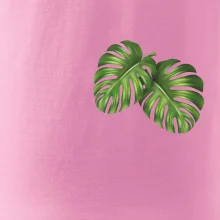 Monstera listy na prsu