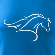 Kôň - bežiaci silueta hlavy