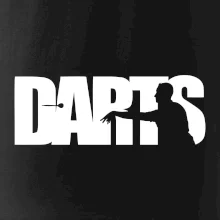 Darts - nápis so šípkarom