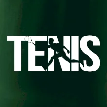 Tenis nápis silueta