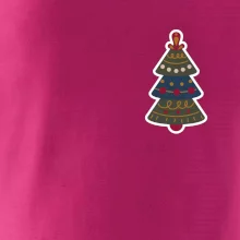 Folklór na prsníku vianočný stromček