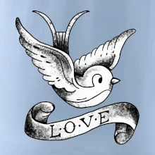 Love holubica - kreslená