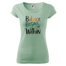 Balance begins within