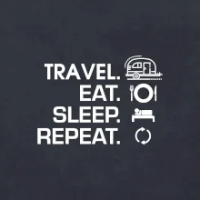 Eat sleep travel - Malý príves