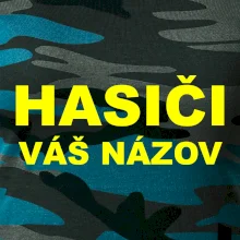 Hasiči - žltý nápis - váš názov zboru Hasiči - žltý nápis - váš názov zboru