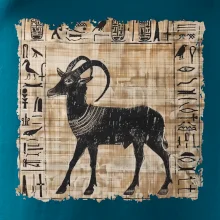 Egyptské hieroglyfy koza