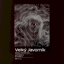 Velký Javorník (Beskydy) - vrstevnice v obdĺžniku