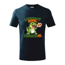 Listopadový živel zelený dinosaurus rex v plence