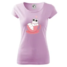 Hustá mačka v hrnčeku