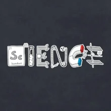 Science věda nápis