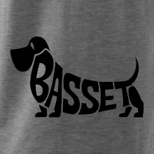 Basset nápis v tele