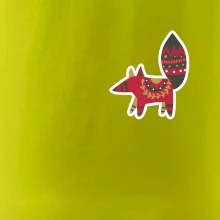 Folklór na prsníku líška