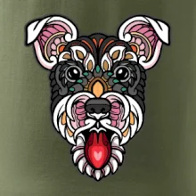 Knírač hlava barevná