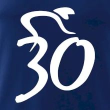 Cyklista oslavuje tridsiatku (30)