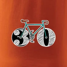 Narodeniny 30 rokov na bicykli