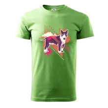 Pes abstraktný fialový