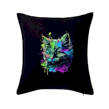 Obrázok kočky v roztrúsenej farbe