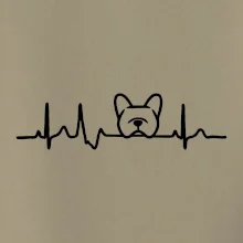 EKG Francúzsky buldoček hlava