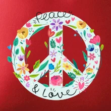 Peace and love symbol