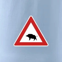 Dopravná značka - Pozor diviak