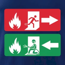 Lidé utíkají, hasiči přibíhají Lidé utíkají, hasiči přibíhají