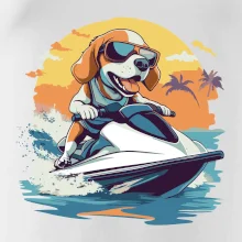 Bígel na vodnom skútri